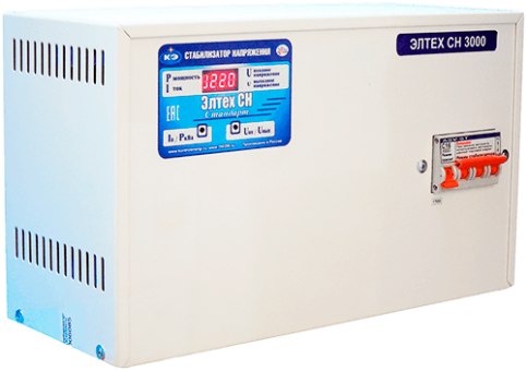 Стабилизатор напряжения ЭЛТЕХ СН 3000 стандарт